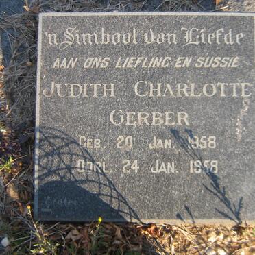 GERBER Judith Charlotte 1958-1958