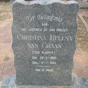 GRAAN Christina Helena, van nee ALBERTS 1889-1953