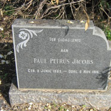 JACOBS Paul Petrus 1863-1916