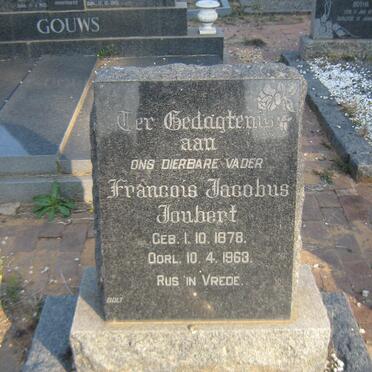 JOUBERT Francois Jacobus 1878-1963