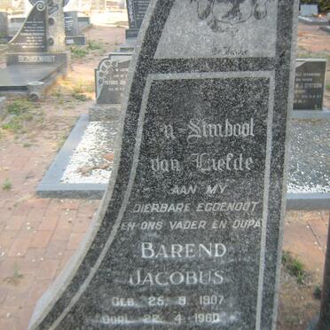 LANGE Barend Jacobus, de 1907-1960 &amp; Elizabeth 1905-1980