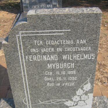 MYBURGH Ferdinand Wilhelmus 1859-1952