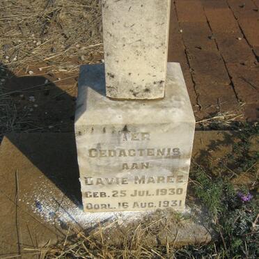 MAREE Davie 1930-1931