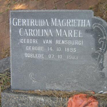 MAREE Gertruida Magrietha Carolina nee VAN RENSBURG 1895-1983