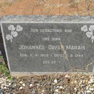 MARAIS Johannes David 1859-1944