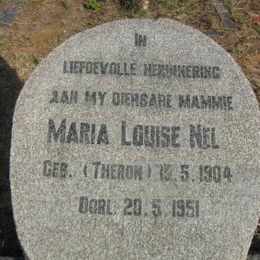 NEL Maria Louise nee THERON 1904-1951