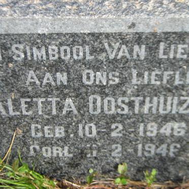 OOSTHUIZEN Aletta 1946-1946