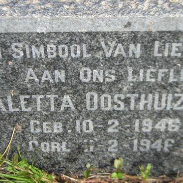 OOSTHUIZEN Aletta 1946-1946
