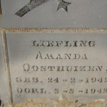 OOSTHUIZEN Amanda 1942-1942