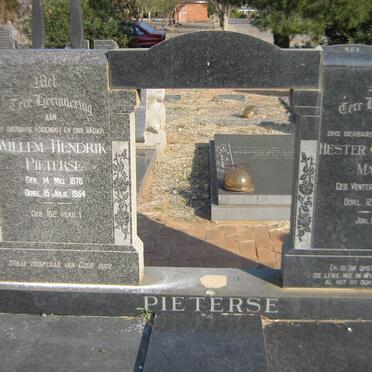 PIETERSE Willem Hendrik 1878-1954 &amp; Hester Catharina Maria VENTER 1885-1965