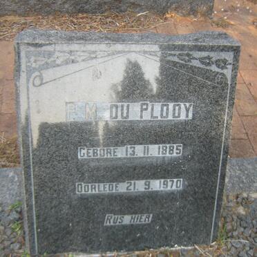 PLOOY P.M., du 1885-1970