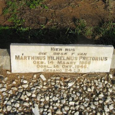 PRETORIUS Marthinus Wilhelmus 1886-1946