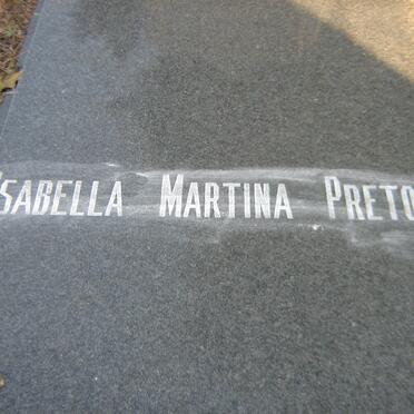 PRETORIUS Isabella Martina nee PRETORIUS 1888-1964