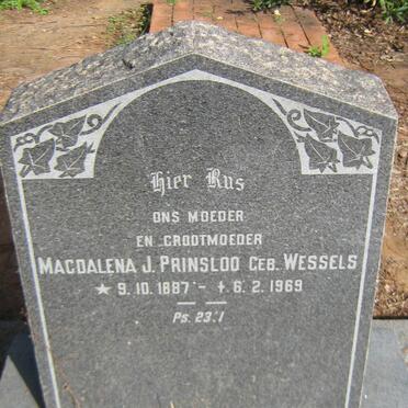 PRINSLOO Magdalena J. nee WESSELS 1887-1969