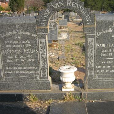 RENSBURG Jacobus Esaias, Janse van 1898-1959 &amp; Isabella Susanna 1898-1990