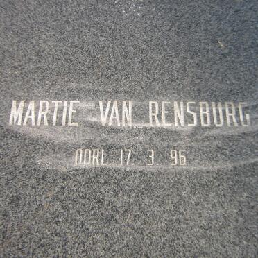 RENSBURG Martie, van -1996
