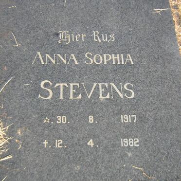 STEVENS Anna Sophia 1917-1982