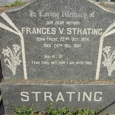 STRATING Frances V. nee FROST 1874-1954