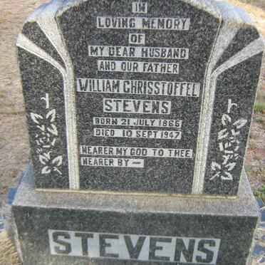 STEVENS William Chrisstoffel 1865-1947
