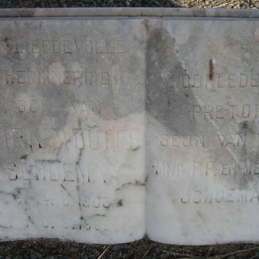 SCHOEMAN Dirk Wouter 1906-1932