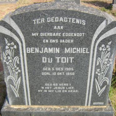 TOIT Benjamin Michiel, du 1905-1950