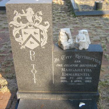 TOIT Margaretha Emmarentia, du 1958-1963