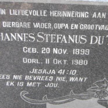 TOIT Johannes Stefanus, du 1899-1980
