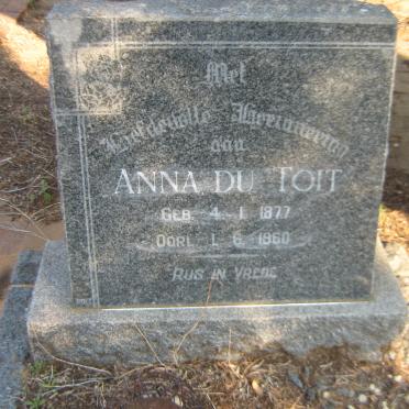 TOIT Anna, du 1877-1960