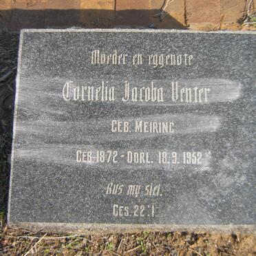 VENTER Cornelia Jacoba nee MEIRING 1872-1952