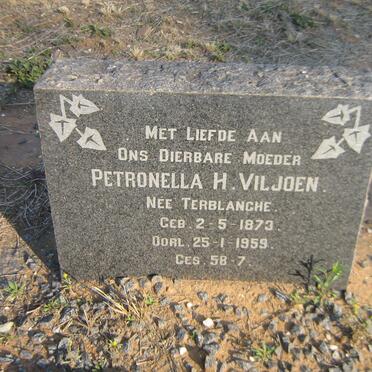 VILJOEN Petronella H. nee TERBLANCHE 1873-1959