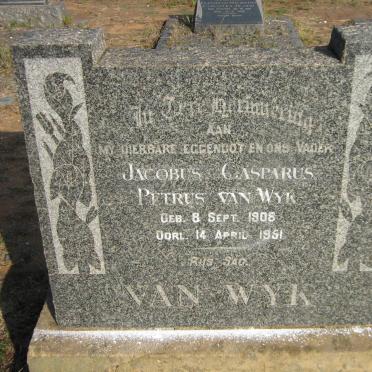 WYK Jacobus Casparus Petrus, van 1908-1951