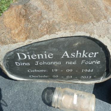 ASHKER Dina Johanna nee FOURIE 1944-1915