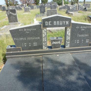 BRUYN Philippus Abraham, de 1904-1983 &amp; Francina 1904-1993
