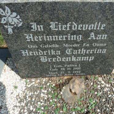 BREDENKAMP Hendrika Catharina nee PULLEN 1910-1992