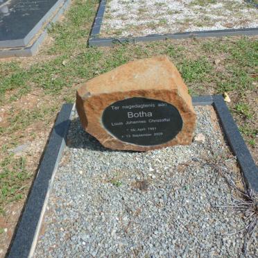 BOTHA Louis Johannes Christoffel 1951-2009