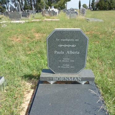 BORNMAN Paula Alberta 1956-2011
