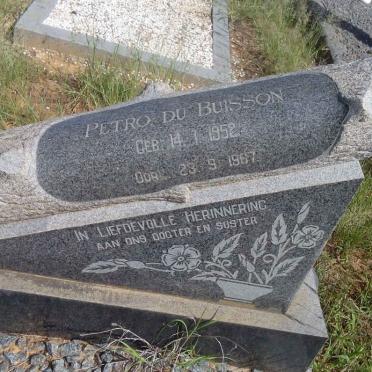 BUISSON Petro, du 1952-1967