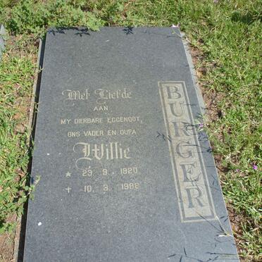 BURGER Willie 1920-1988