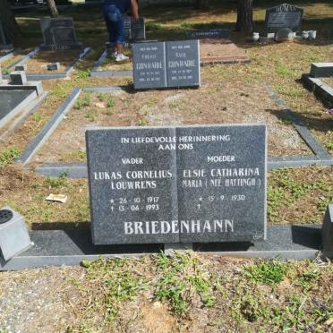 BRIEDENHANN Lukas Cornelius Louwrens 1917-1993 &amp; Elsie Catharina Maria HATTINGH 1930-