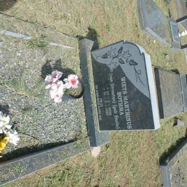 BOTHMA Wiets Marthinus voorheen VAN STRAATEN nee ENSLIN 1928-2015