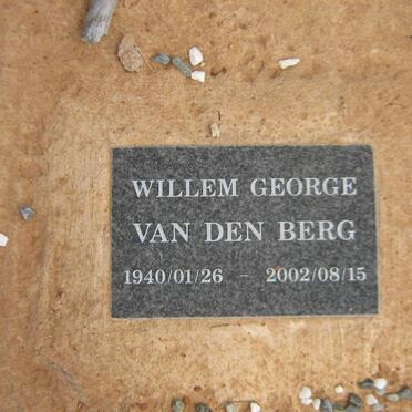 BERG Willem George, van den 1940-2002