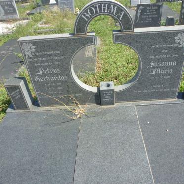BOTHMA Petrus Gerhardus 1919-1989 &amp; Susanna Maria 1928-