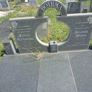 BOTHMA Petrus Gerhardus 1919-1989 &amp; Susanna Maria 1928-