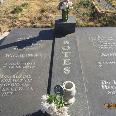 BOTES W.A. 1955-2015 & Ansie 1959-
