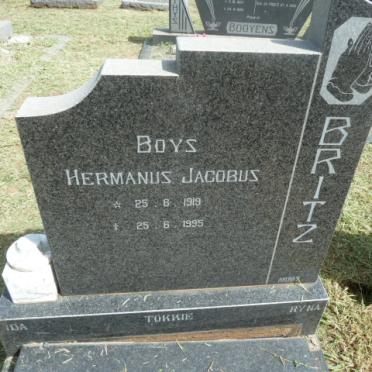 BRITZ Boys Hermanus Jacobus 1919-1995