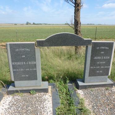 BLOEM Hercules D.J. 1905-1970 &amp; Jacoba D. MOSTERT 1907-1972