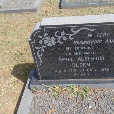 BLOEM Sarel Albertus 1913-1979