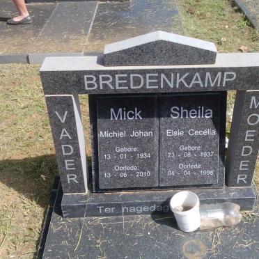BREDENKAMP Michiel Johan 1934-2010 &amp; Elsie Cecelia 1937-1998