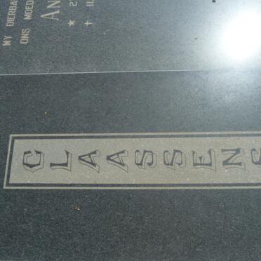 CLAASSENS Jan H.L. 1912-2006 &amp; Anna E. 1914-1989