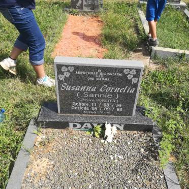 DAVIN Susanna Cornelia nee VORSTER 1955-1998